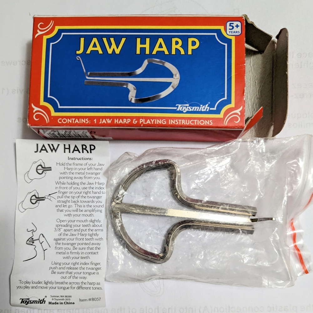 Jaw harp music toy